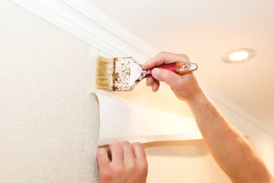 Pose de papier peint à Corbas — revêtements muraux et toiles de verre